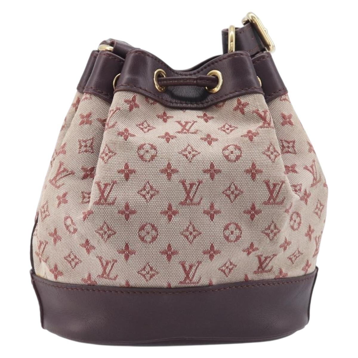 LOUIS VUITTON Monogram Mini Noelie Shoulder Bag Red M92686 LV Auth 209856V