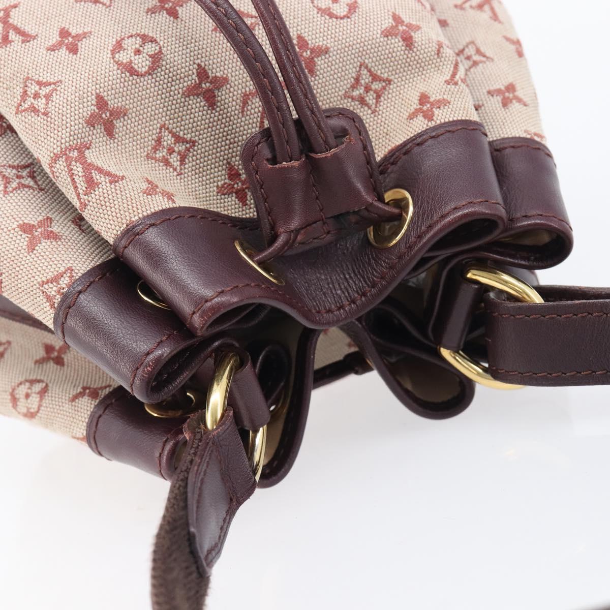 LOUIS VUITTON Monogram Mini Noelie Shoulder Bag Red M92686 LV Auth 209856V