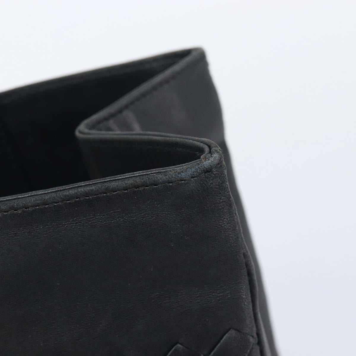 Bottega Veneta INTRECCIATO Hand Bag Leather Black 146793 Auth 209872V