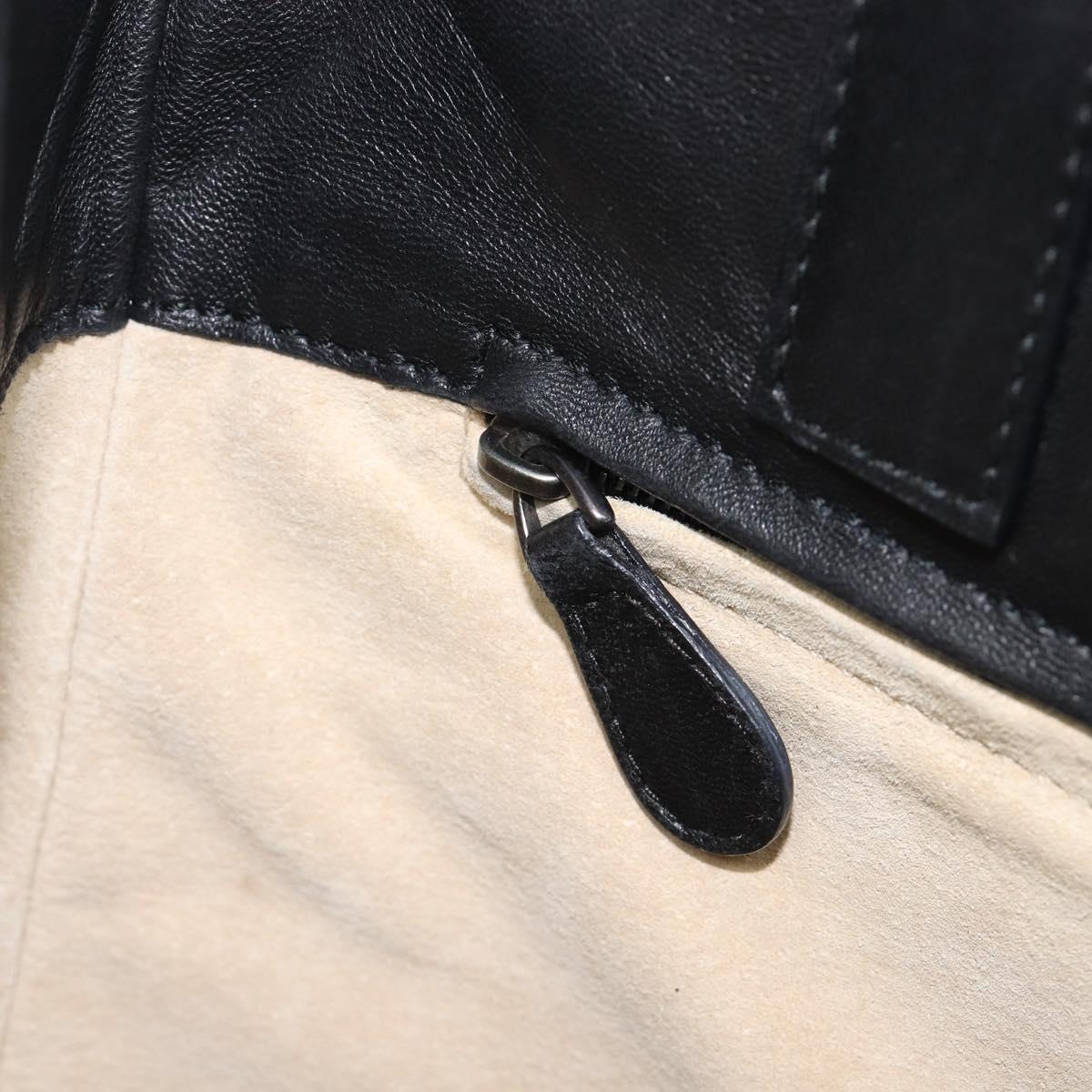 Bottega Veneta INTRECCIATO Hand Bag Leather Black 146793 Auth 209872V