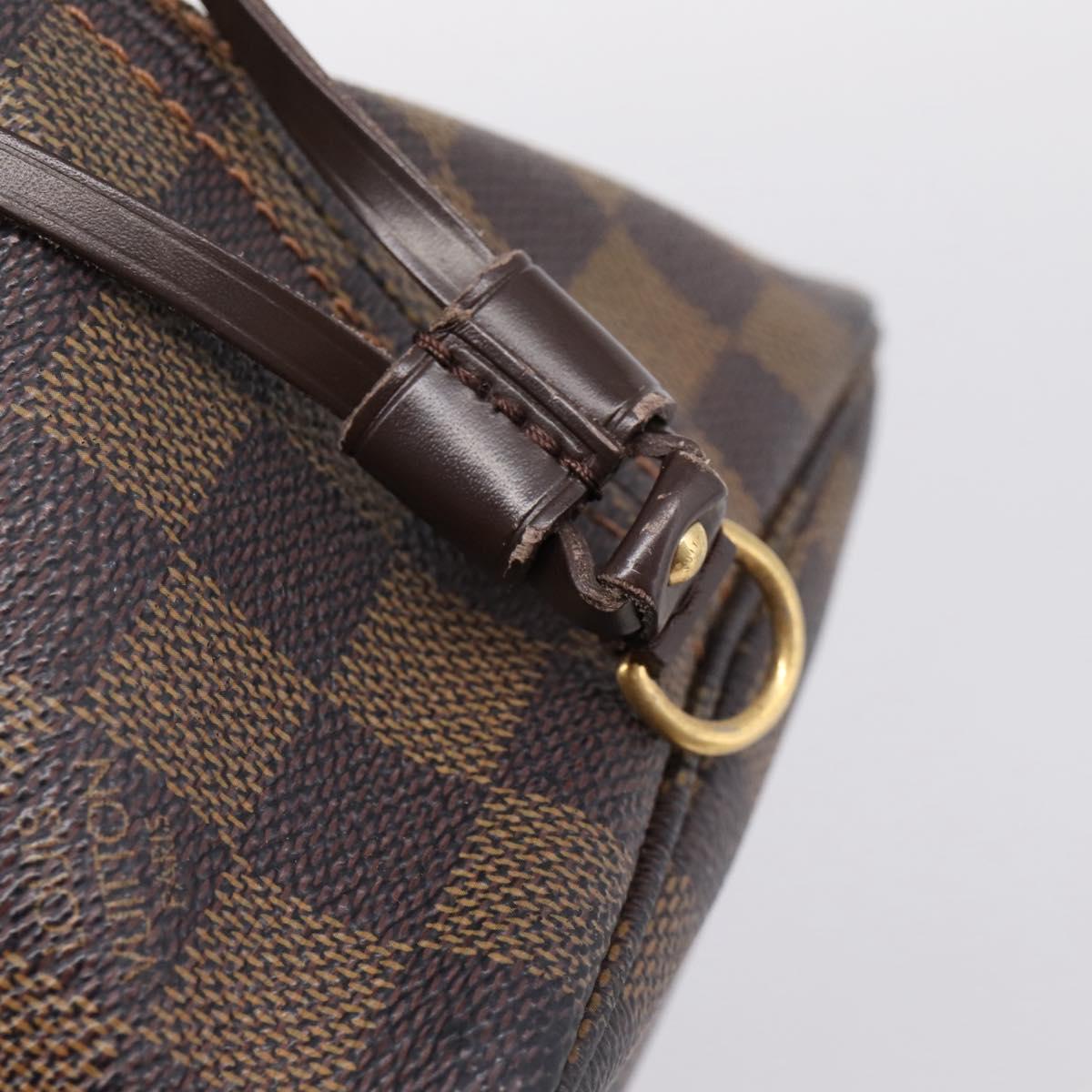 LOUIS VUITTON Damier Ebene Neverfull MM Tote Bag N51105 LV Auth 209879A