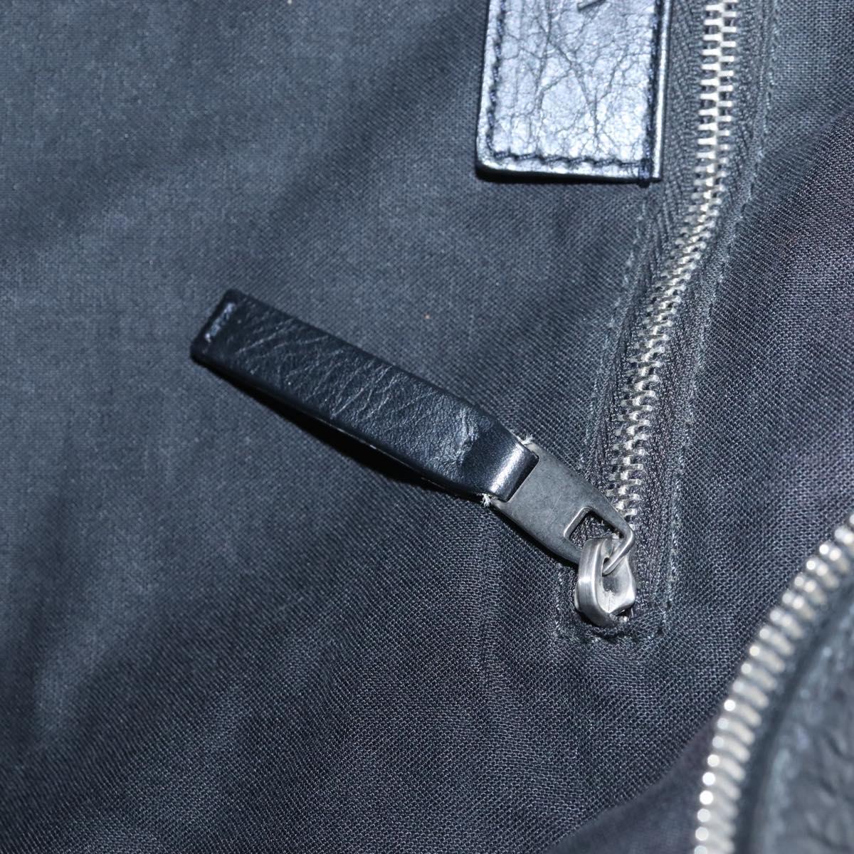Balenciaga Classic Mini Folder Bag Leather 2way Black Silver 340134 Auth 209887V