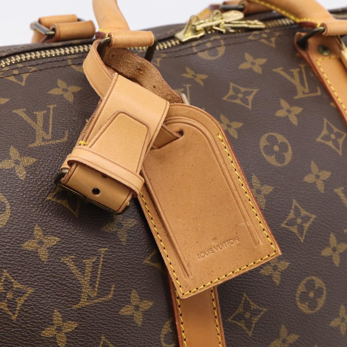 LOUIS VUITTON Monogram Keepall Bandouliere 50 Boston Bag M41416 LV Auth 209898V