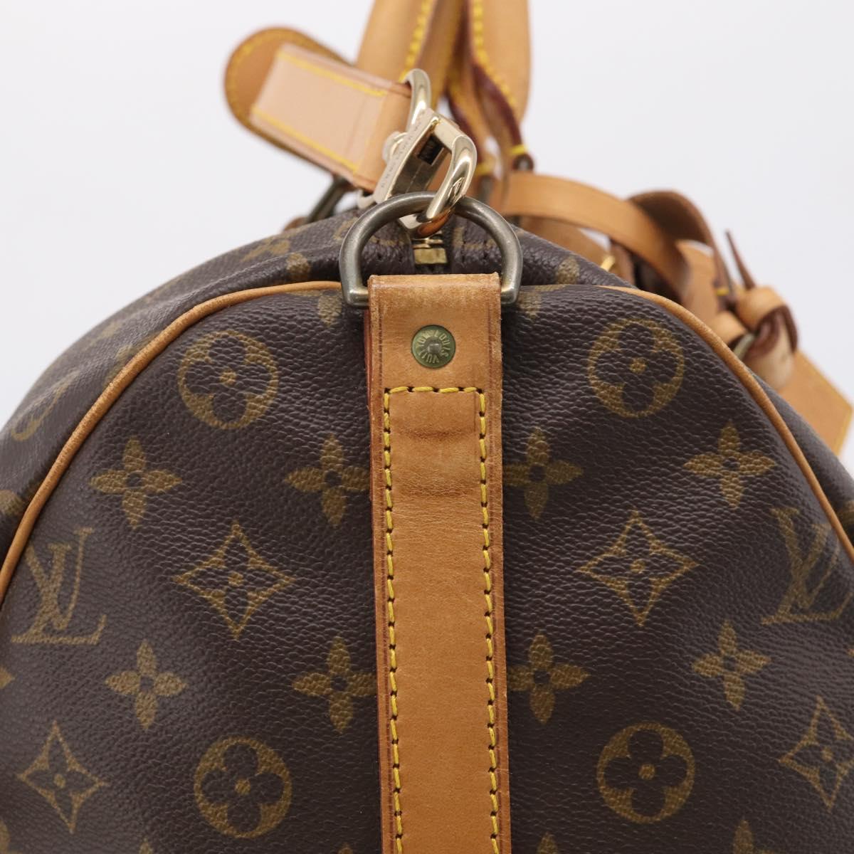 LOUIS VUITTON Monogram Keepall Bandouliere 50 Boston Bag M41416 LV Auth 209898V