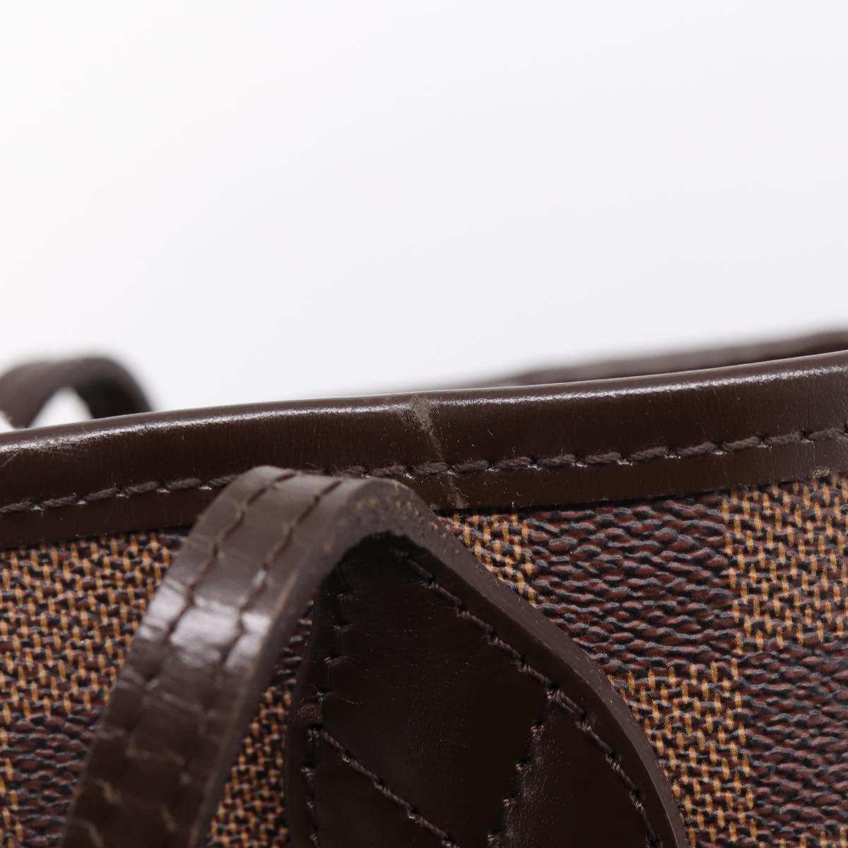 LOUIS VUITTON Damier Ebene Neverfull MM Tote Bag N51105 LV Auth 209908V