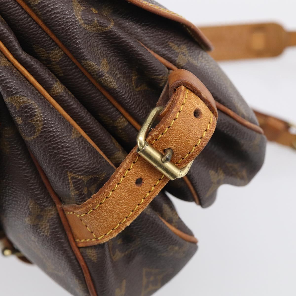 LOUIS VUITTON Monogram Saumur 30 Shoulder Bag M42256 LV Auth 209914