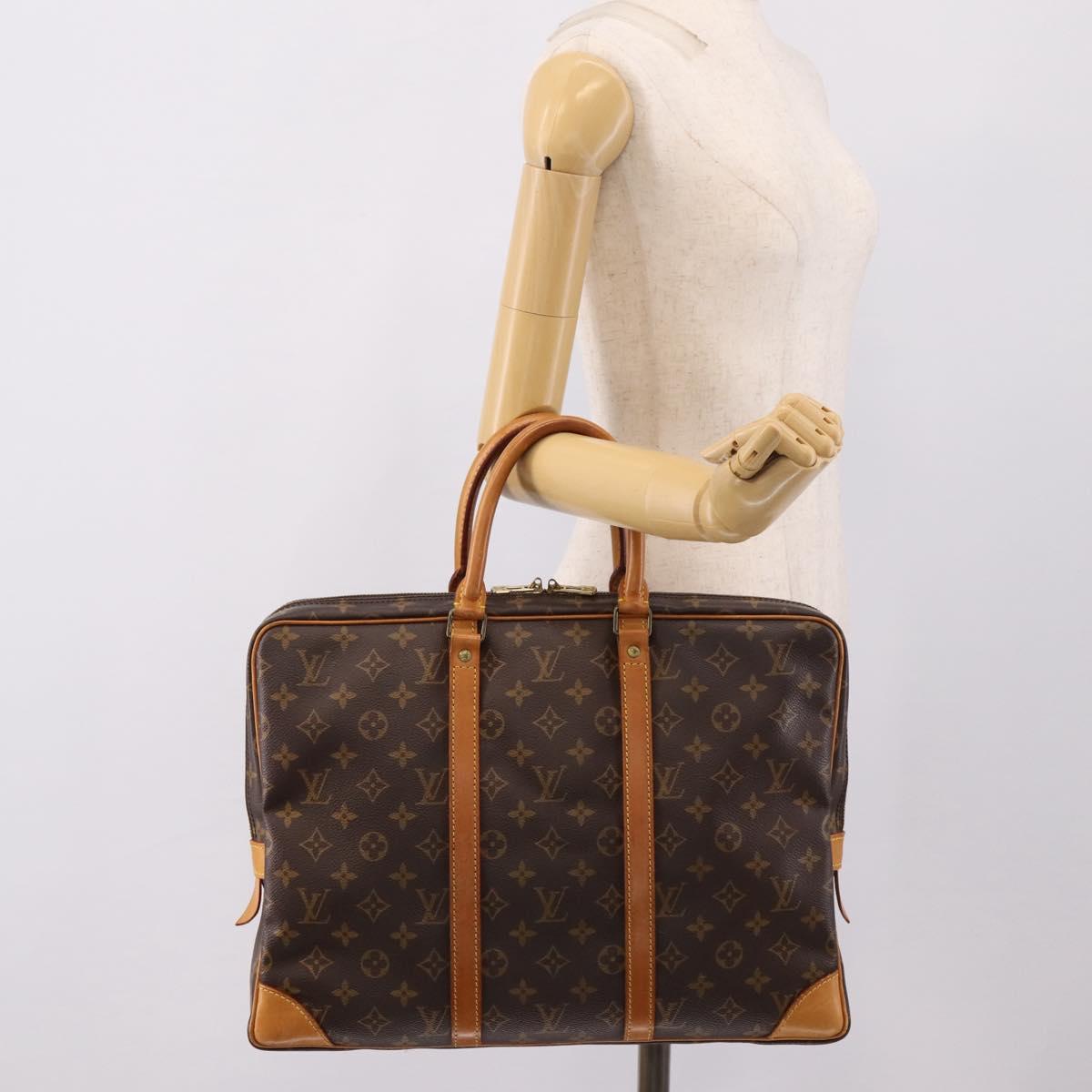 LOUIS VUITTON Monogram Porte Documents Voyage Business Bag M53361 LV Auth 209915