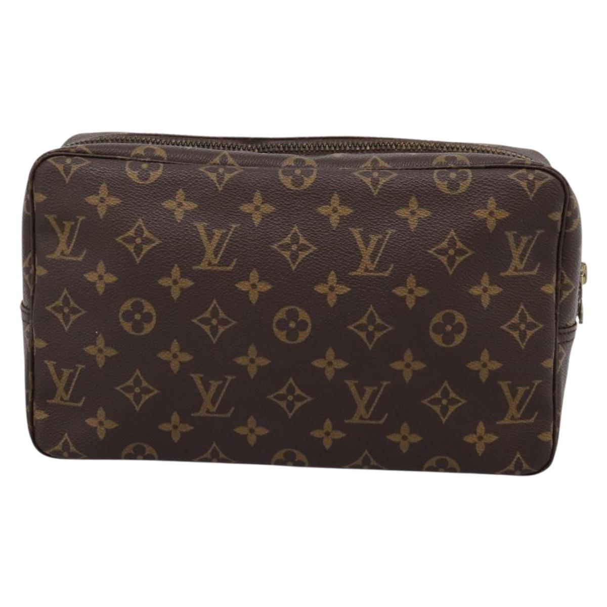 LOUIS VUITTON Monogram Trousse Toilette 28 Clutch Bag M47522 LV Auth 209937V