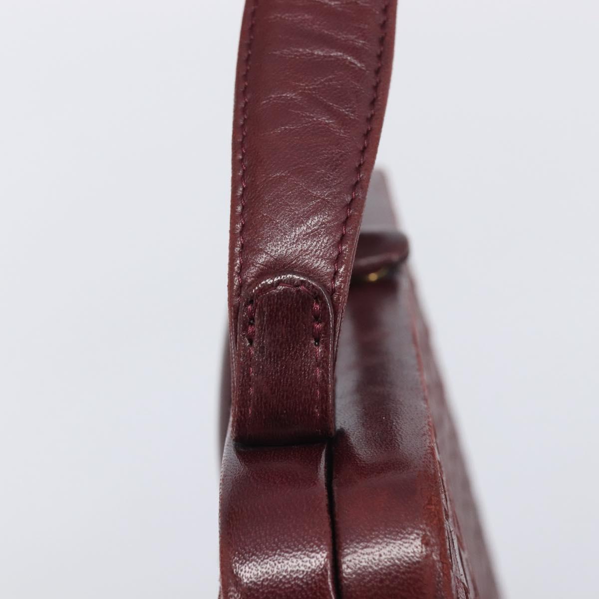 Bottega Veneta INTRECCIATO Hand Bag Leather Red Auth 209946V
