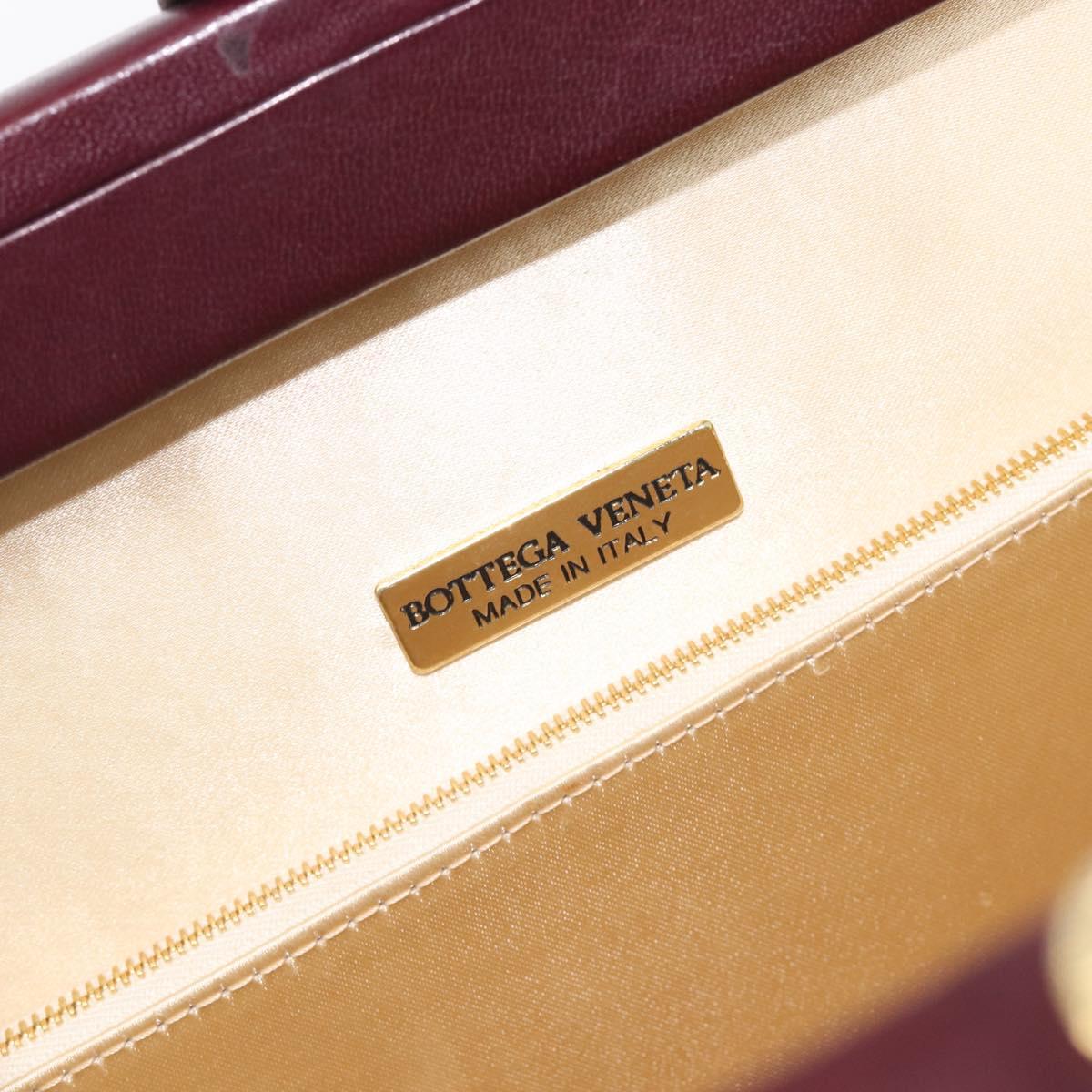 Bottega Veneta INTRECCIATO Hand Bag Leather Red Auth 209946V