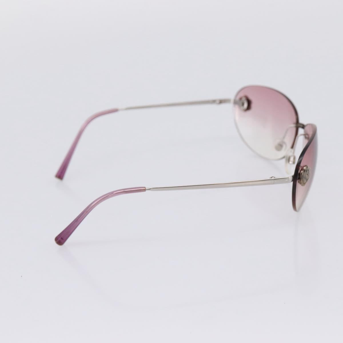 CHANEL Camelia Sunglasses Metal Pink CC Auth 209949V
