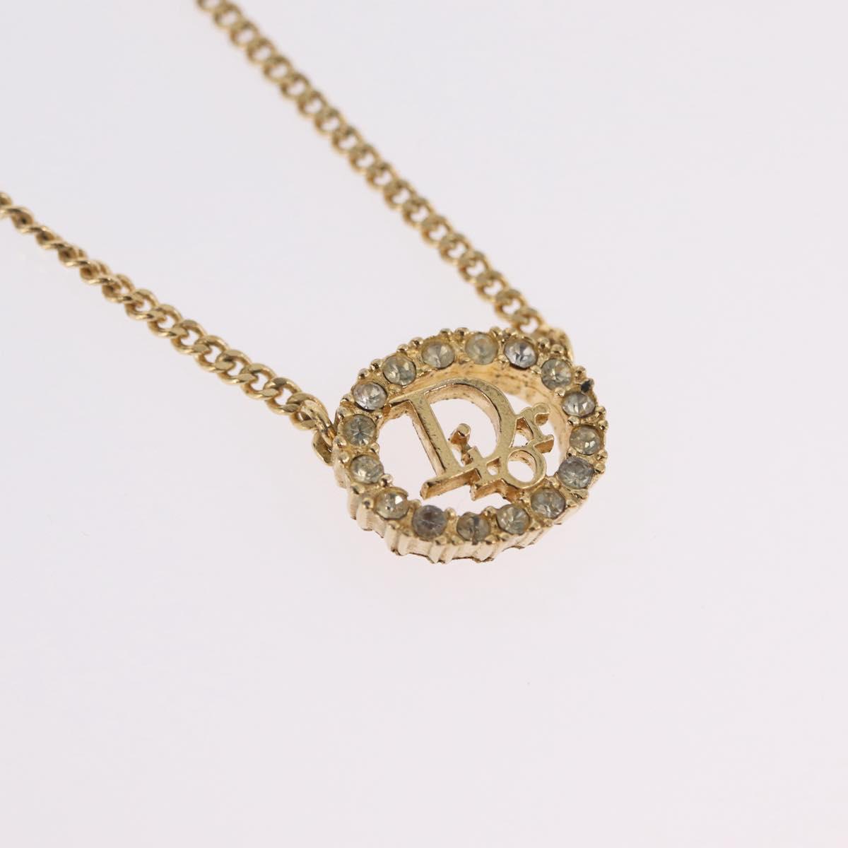 Christian Dior Necklace metal Gold Auth 209951V