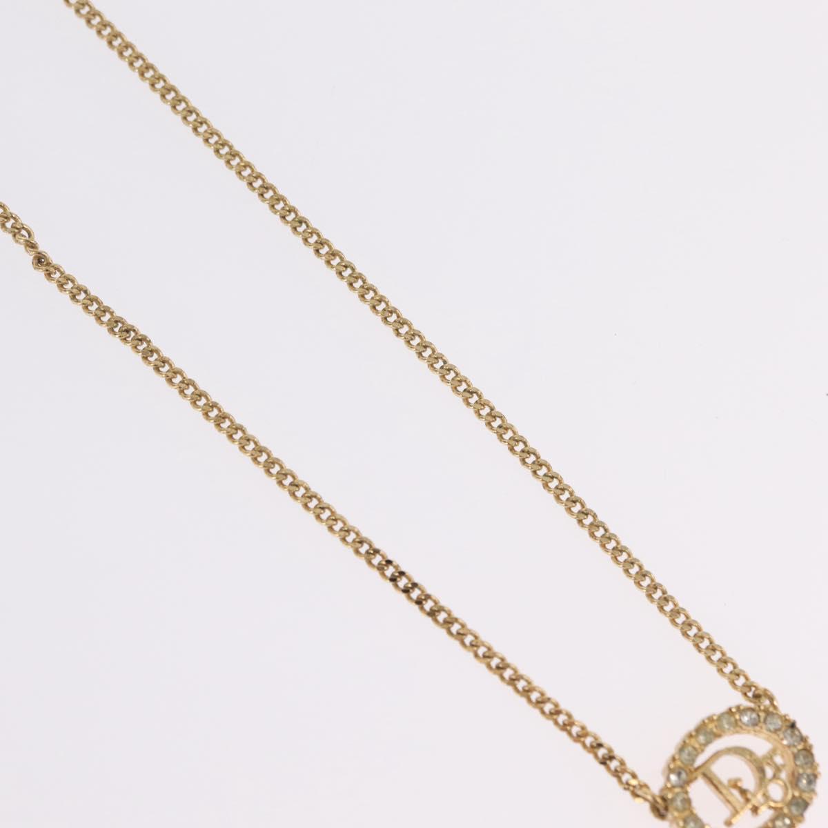 Christian Dior Necklace metal Gold Auth 209951V
