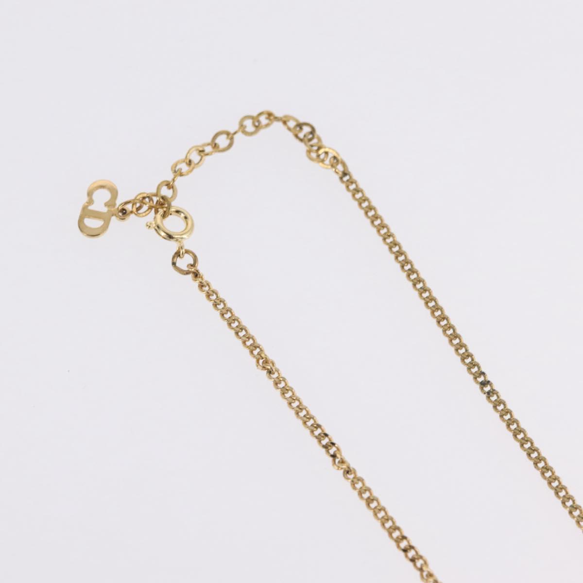 Christian Dior Necklace metal Gold Auth 209951V