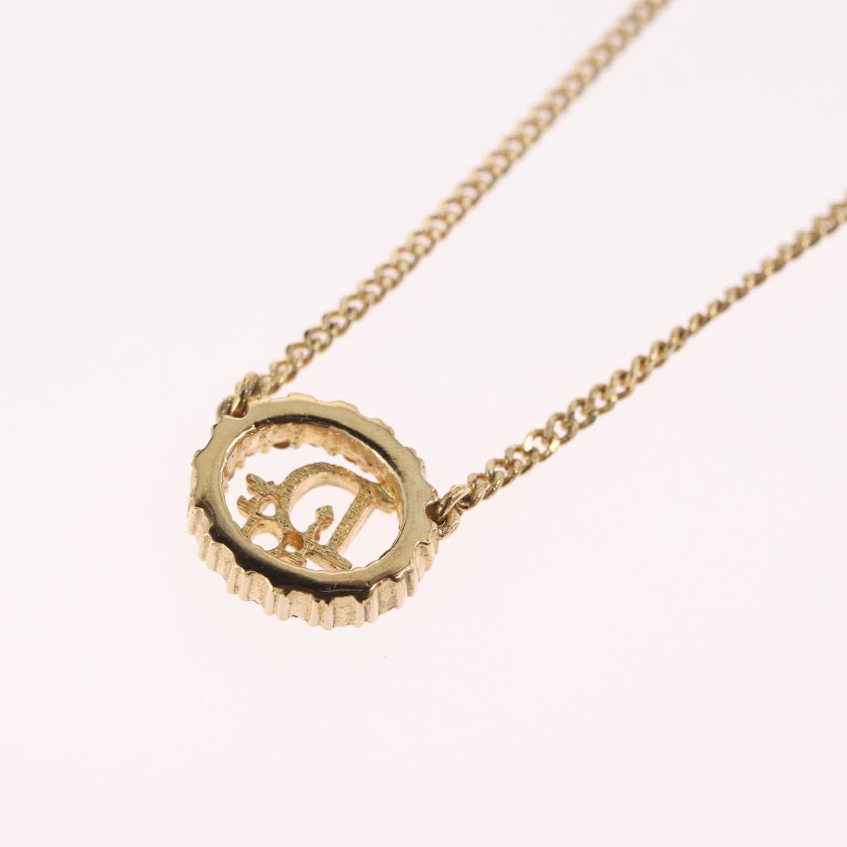 Christian Dior Necklace metal Gold Auth 209951V