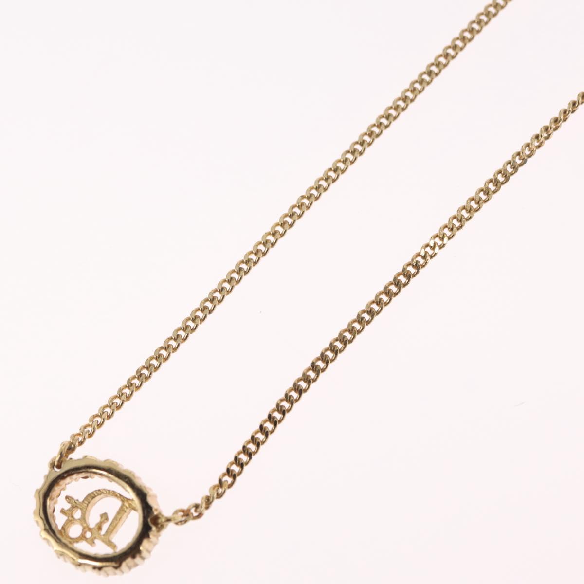 Christian Dior Necklace metal Gold Auth 209951V