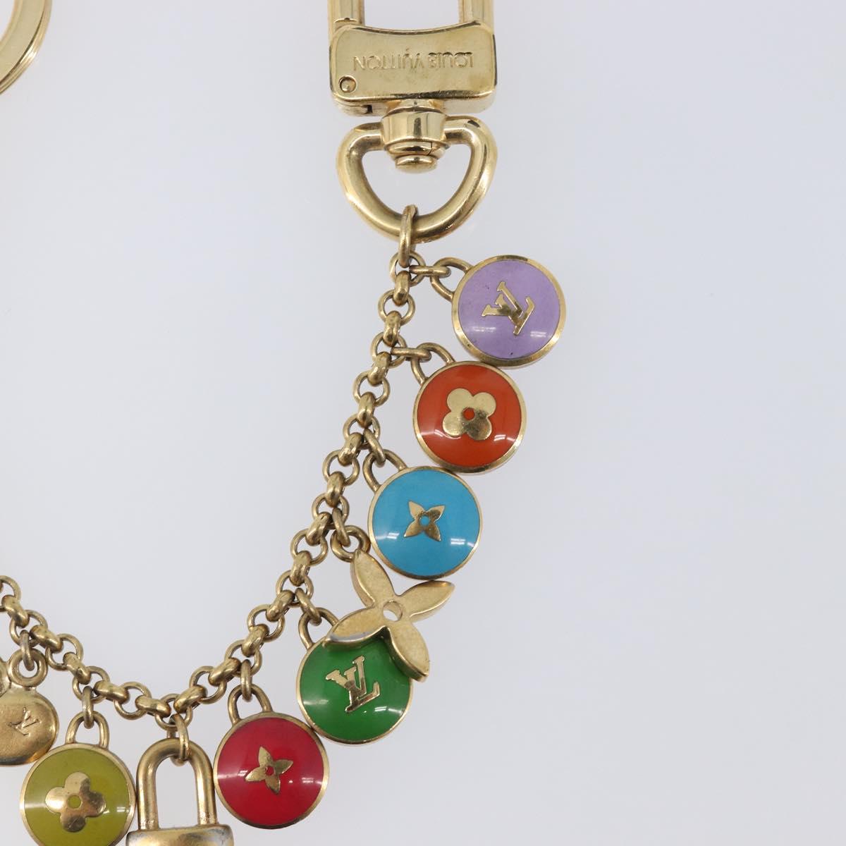 LOUIS VUITTON Porte Cles Chainne Pastilles Charm Metal M65380 LV Auth 209952A