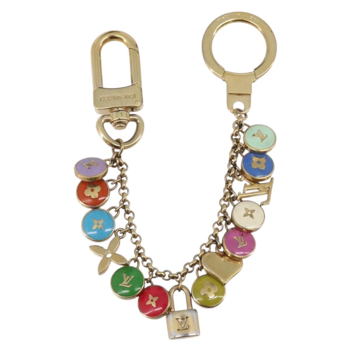 LOUIS VUITTON Porte Cles Chainne Pastilles Charm Metal M65380 LV Auth 209952A