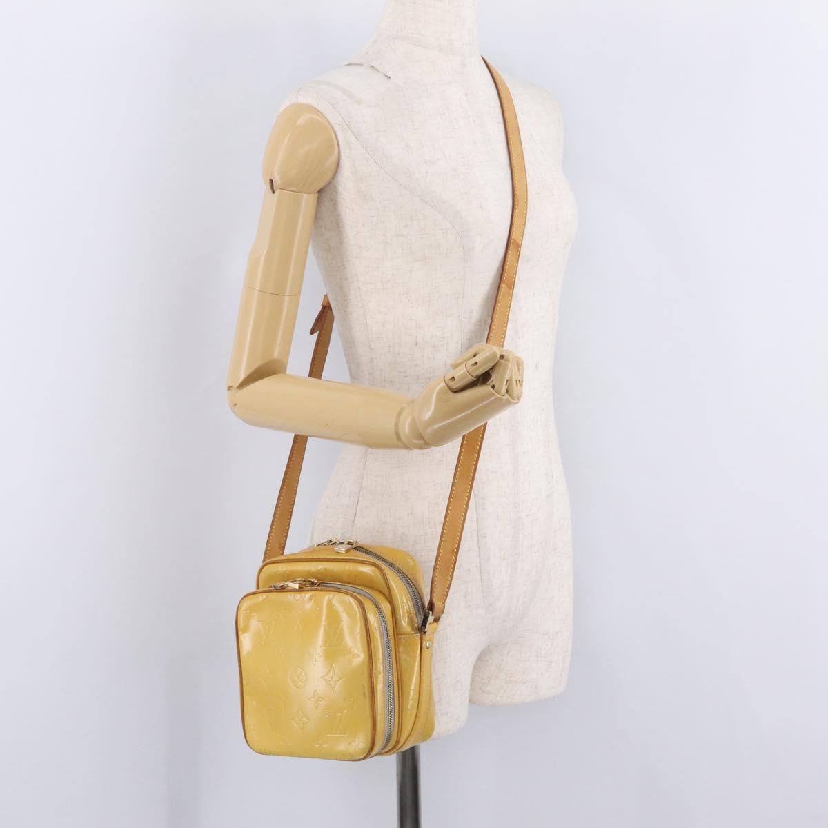 LOUIS VUITTON Monogram Vernis Wooster Shoulder Bag Gris M91036 LV Auth 209989