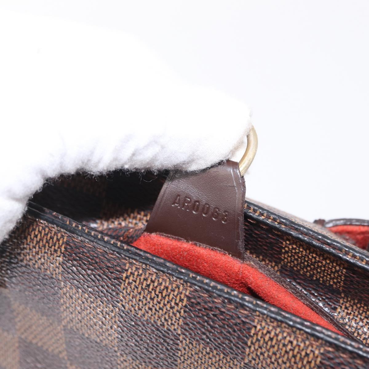 LOUIS VUITTON Damier Ebene Parioli GM Shoulder Bag N51124 LV Auth 209996
