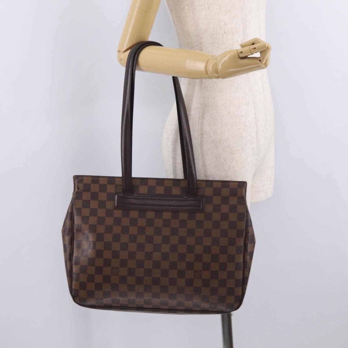 LOUIS VUITTON Damier Ebene Parioli GM Shoulder Bag N51124 LV Auth 209996