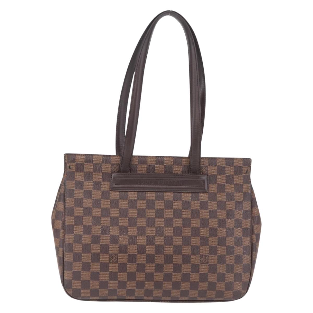 LOUIS VUITTON Damier Ebene Parioli GM Shoulder Bag N51124 LV Auth 209996