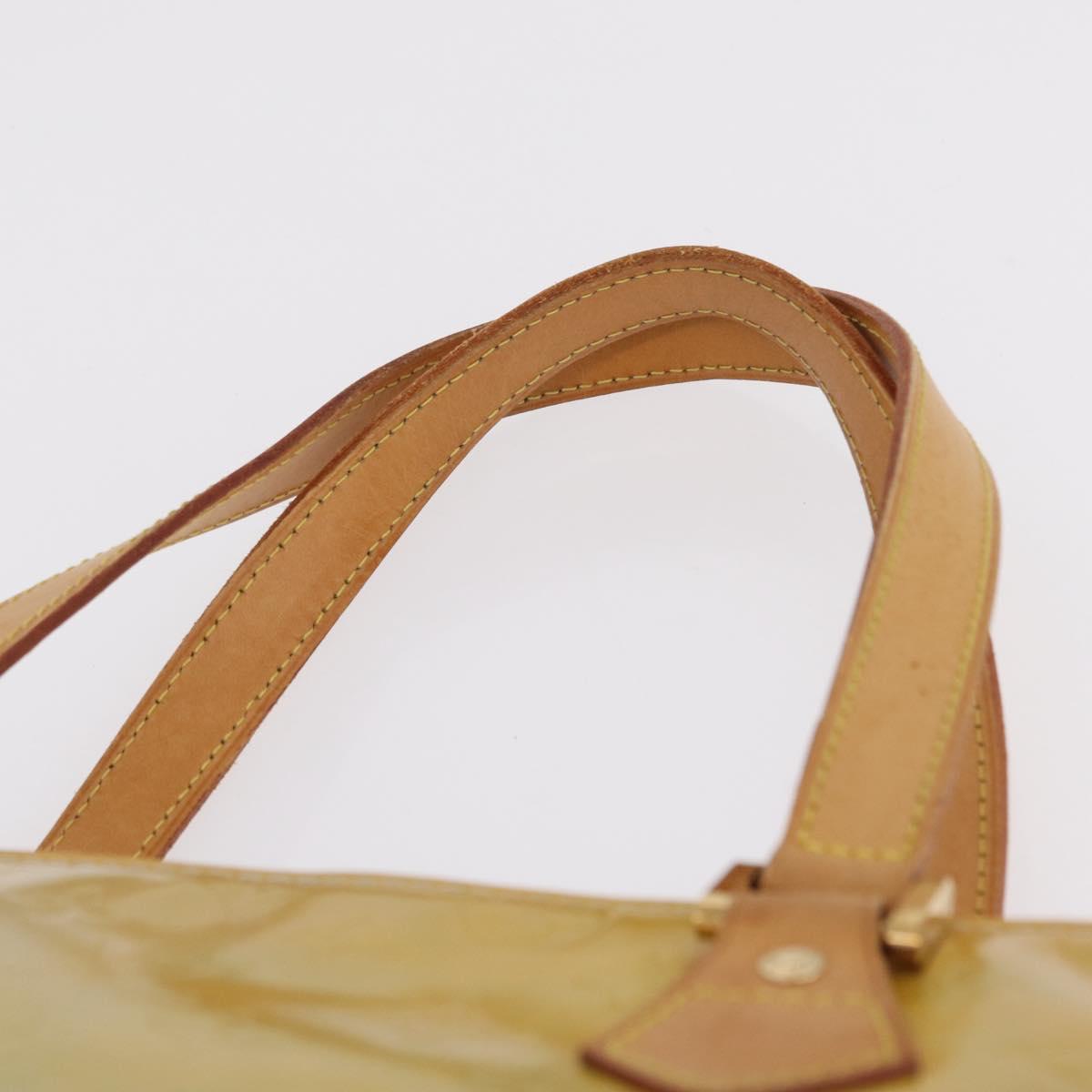 LOUIS VUITTON Monogram Vernis Houston Hand Bag Gris M91053 LV Auth 210014