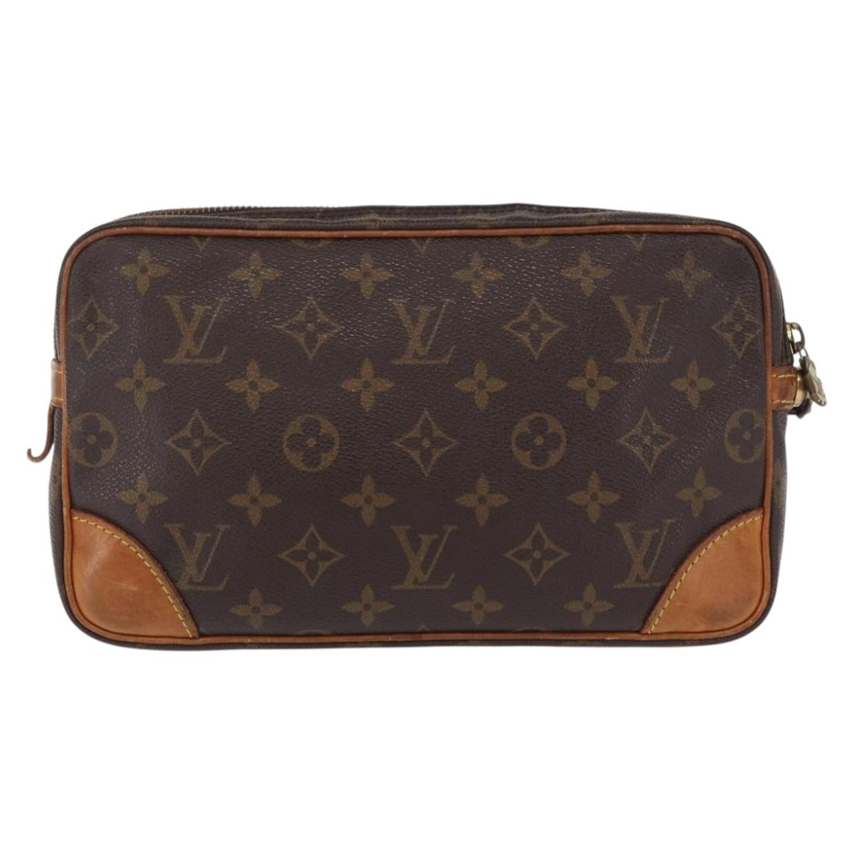 LOUIS VUITTON Monogram Marly Dragonne GM Clutch Bag M51825 LV Auth 210020