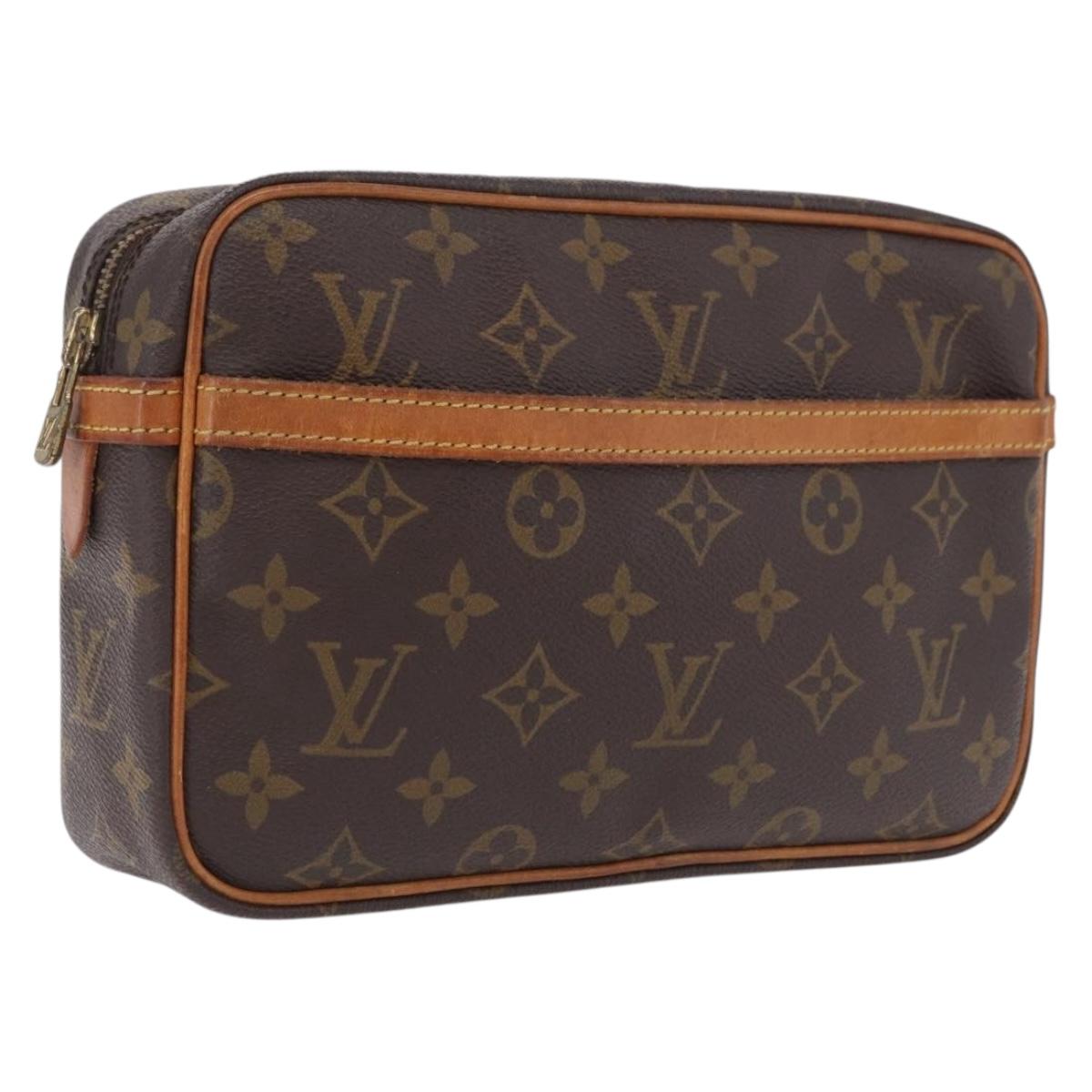 LOUIS VUITTON Monogram Compiegne 23 Clutch Bag M51847 LV Auth 210023