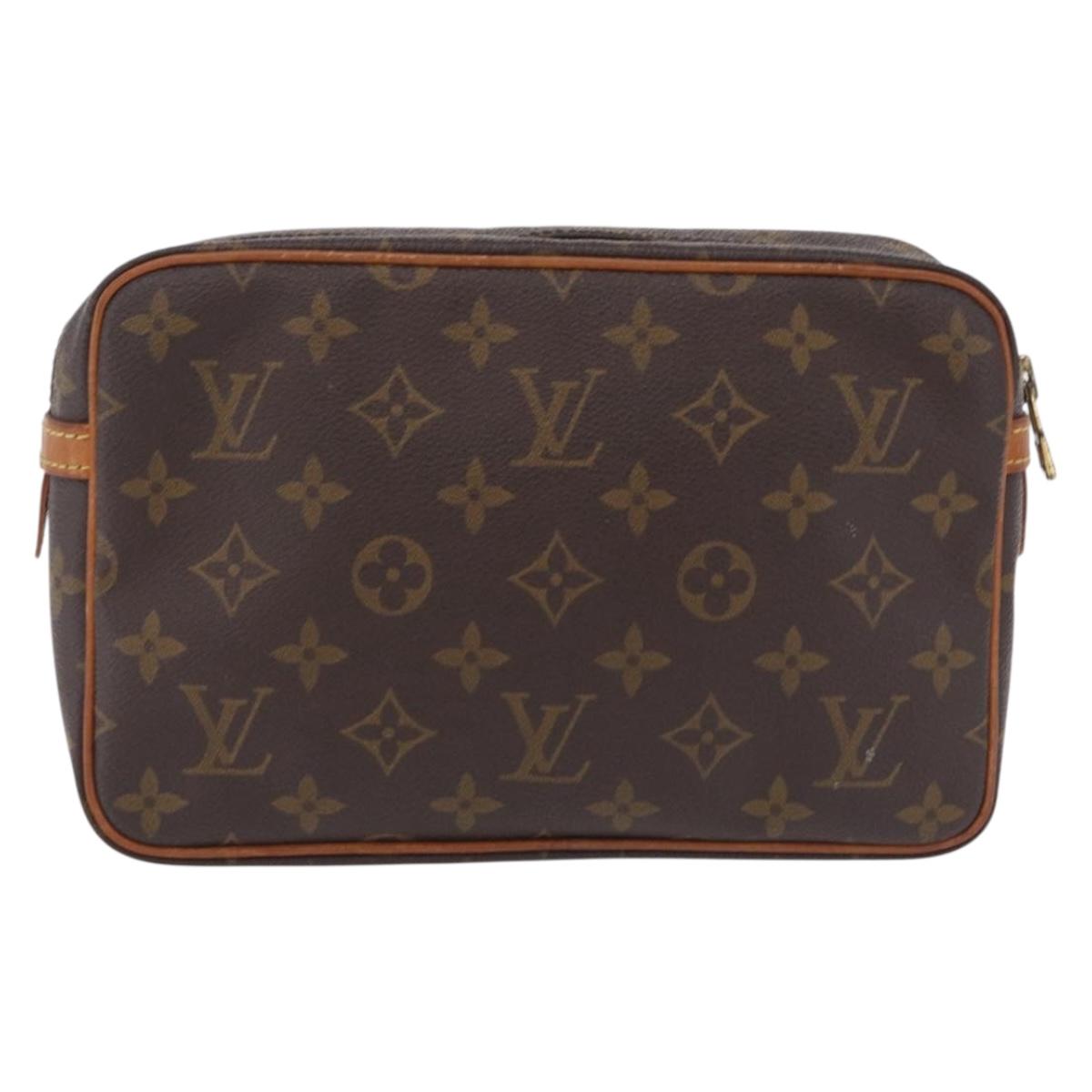 LOUIS VUITTON Monogram Compiegne 23 Clutch Bag M51847 LV Auth 210023