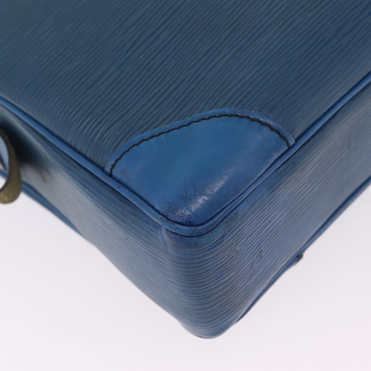 LOUIS VUITTON Epi Porte Documents Voyage Business Bag Blue M54475 LV Auth 210040