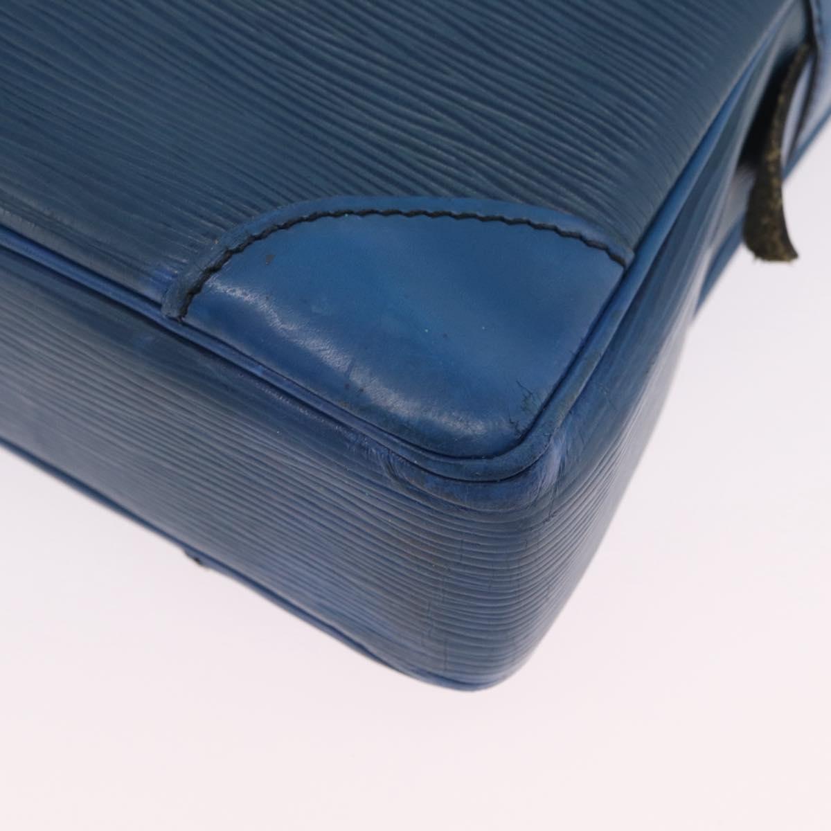 LOUIS VUITTON Epi Porte Documents Voyage Business Bag Blue M54475 LV Auth 210040