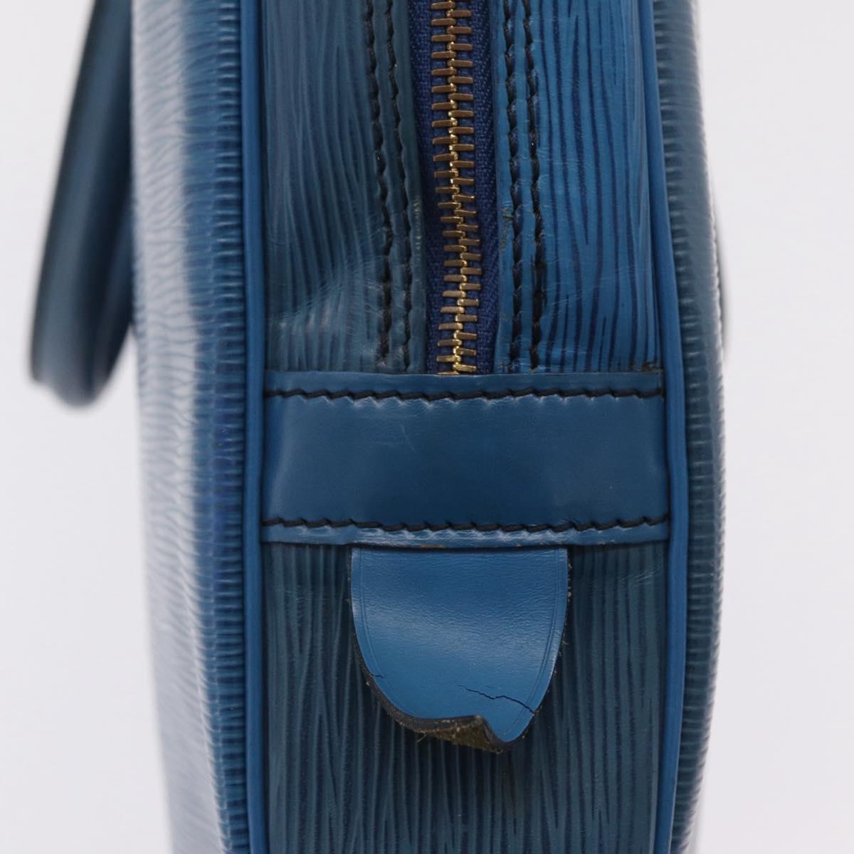 LOUIS VUITTON Epi Porte Documents Voyage Business Bag Blue M54475 LV Auth 210040