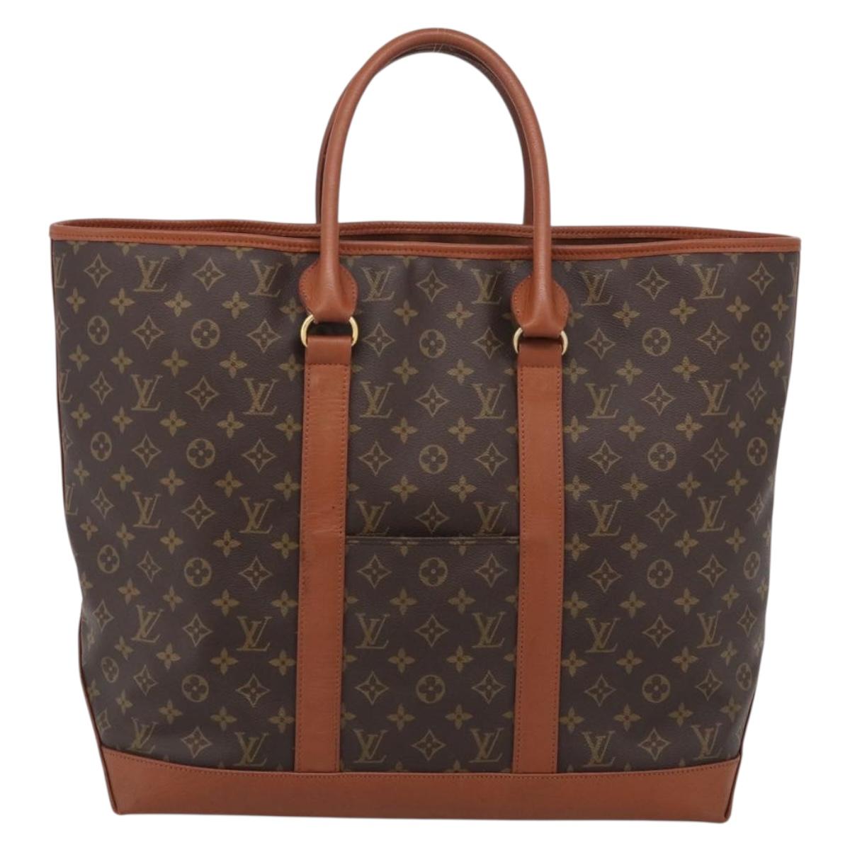LOUIS VUITTON Monogram Sac Weekend GM Tote Bag M42420 LV Auth 210041A
