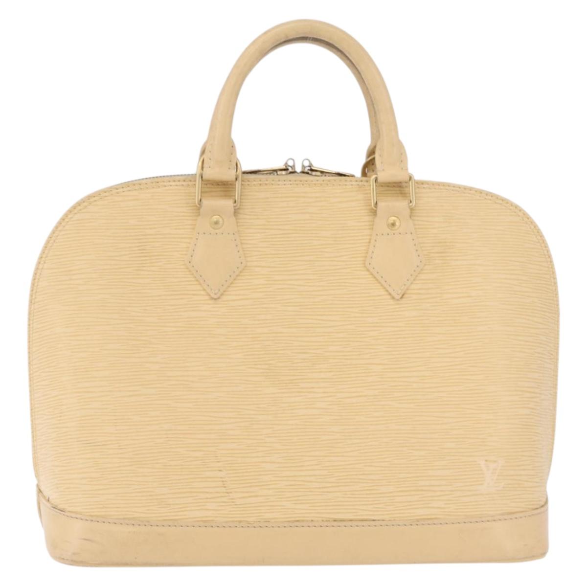 LOUIS VUITTON Epi Alma Hand Bag Vanilla M5214A LV Auth 210042
