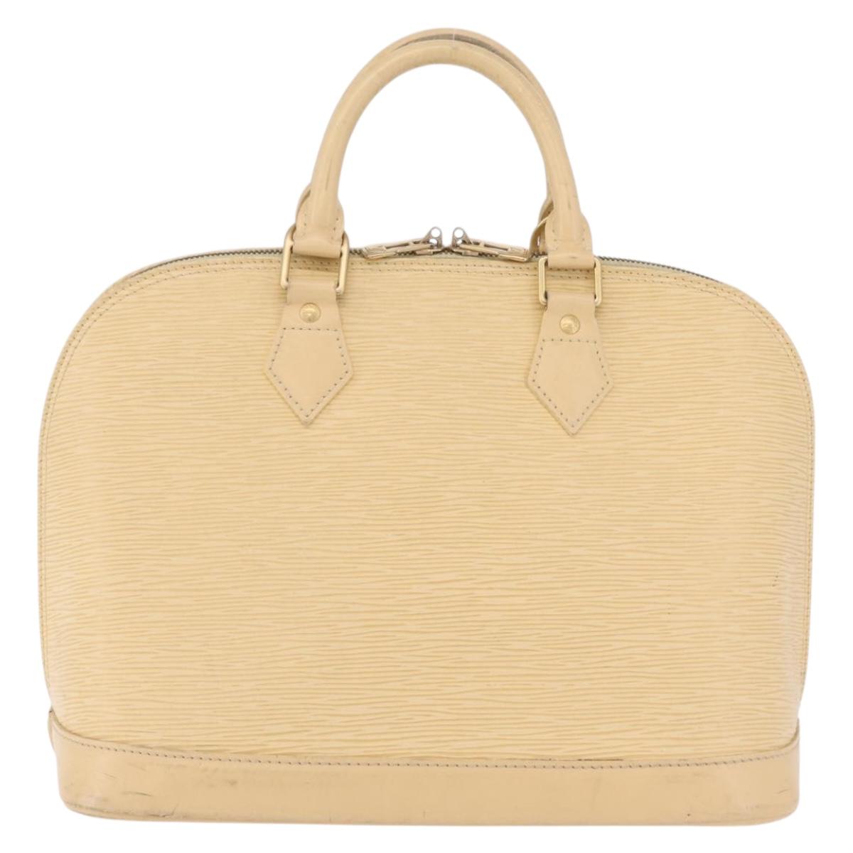 LOUIS VUITTON Epi Alma Hand Bag Vanilla M5214A LV Auth 210042