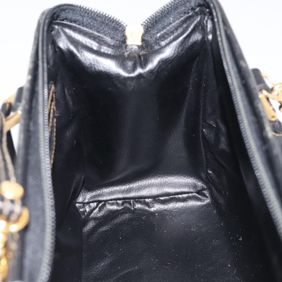 FENDI Zucca Canvas Hand Bag PVC 2way Black Brown Auth 210043