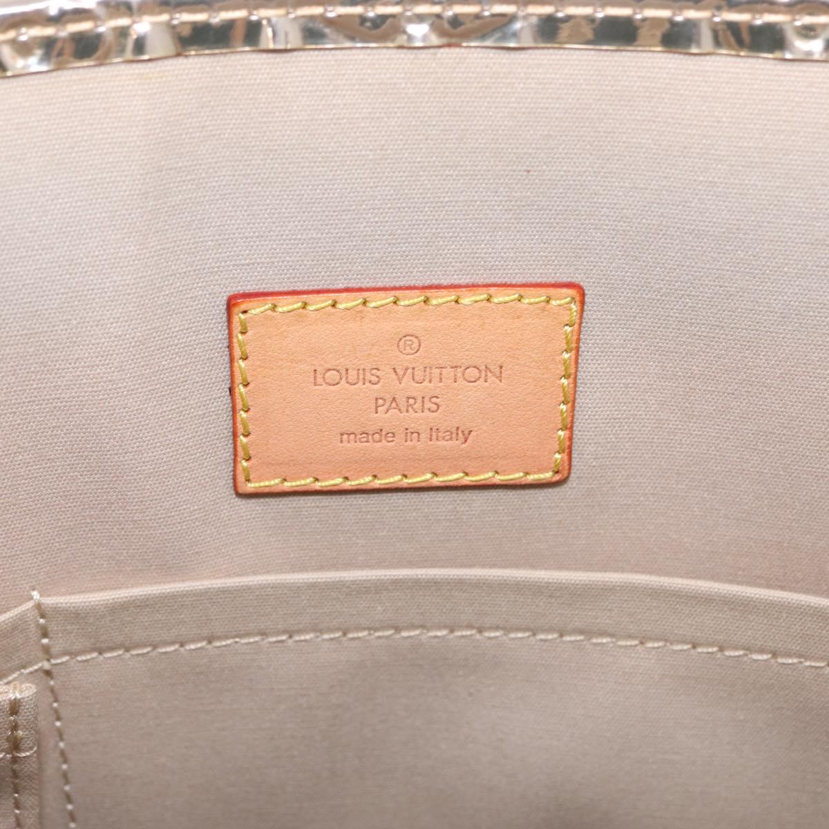 LOUIS VUITTON Monogram Miroir Sac Plat Bag Gold Dore M40268 LV Auth 210052SM