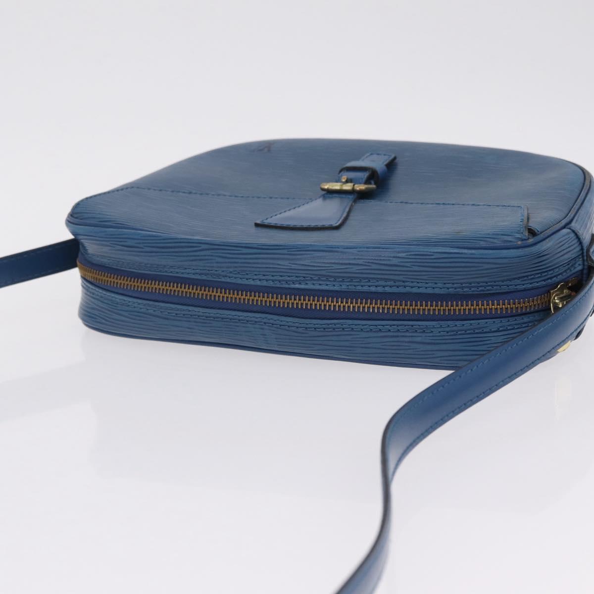 LOUIS VUITTON Epi Jeune Fille MM Shoulder Bag Toledo Blue M52155 LV Auth 210059A