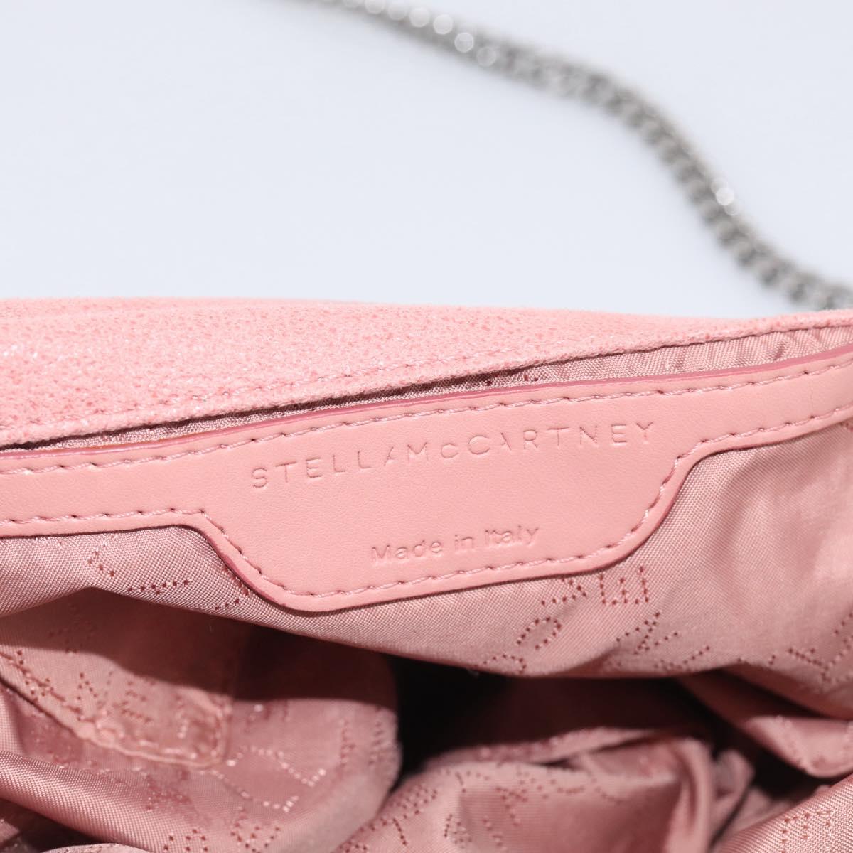 Stella McCartney Chain Falabella Bag Polyester Pink Silver 371223 Auth 210065A