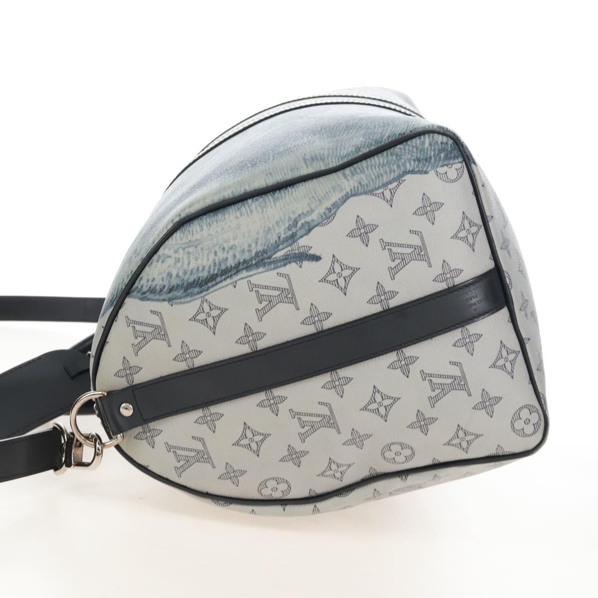 LOUIS VUITTON Monogram Savanna Keepall Bandouliere 45 Bag M54129 Auth 210069V