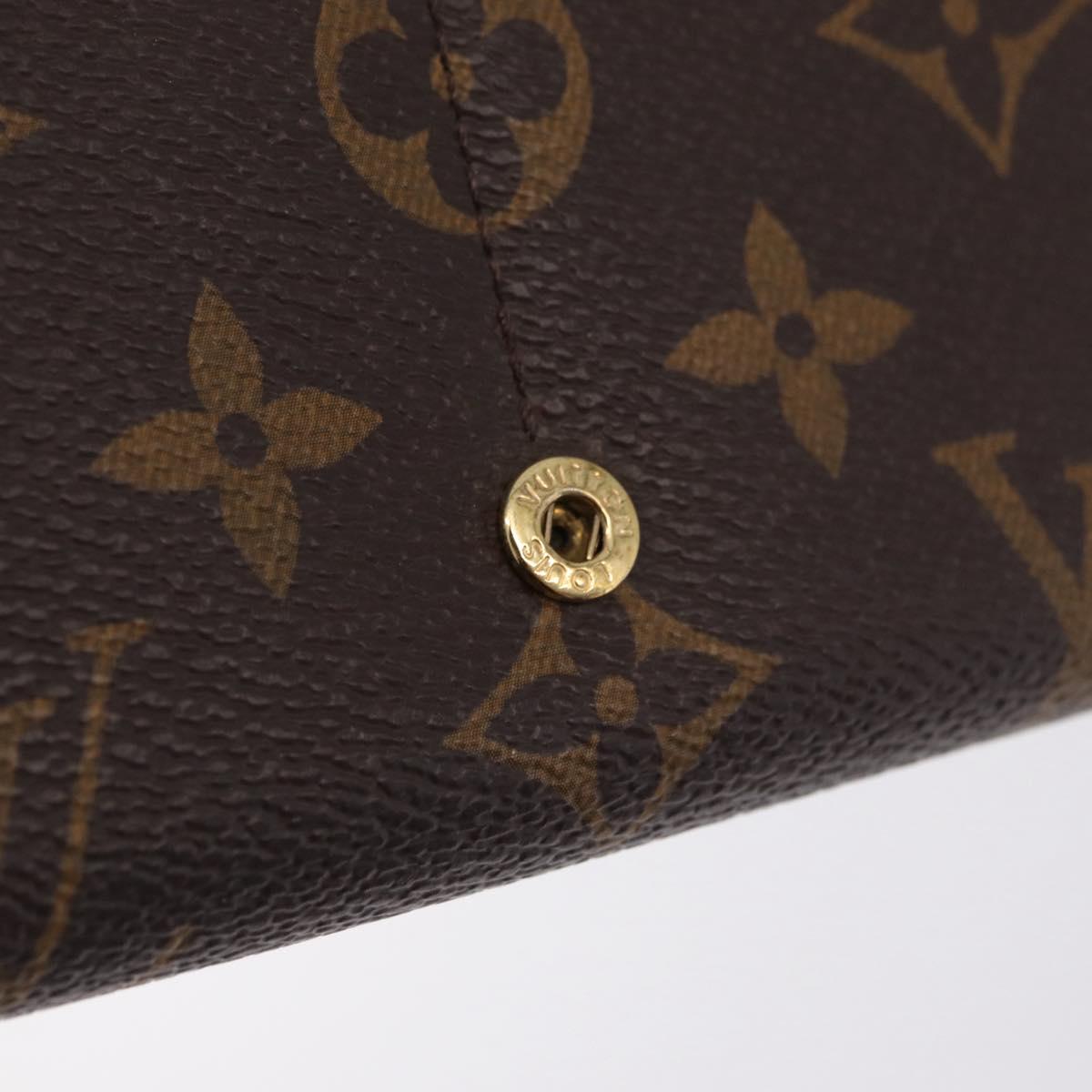 LOUIS VUITTON Monogram Trunk Portefeuille Sarah Long Wallet M60415 Auth 210084