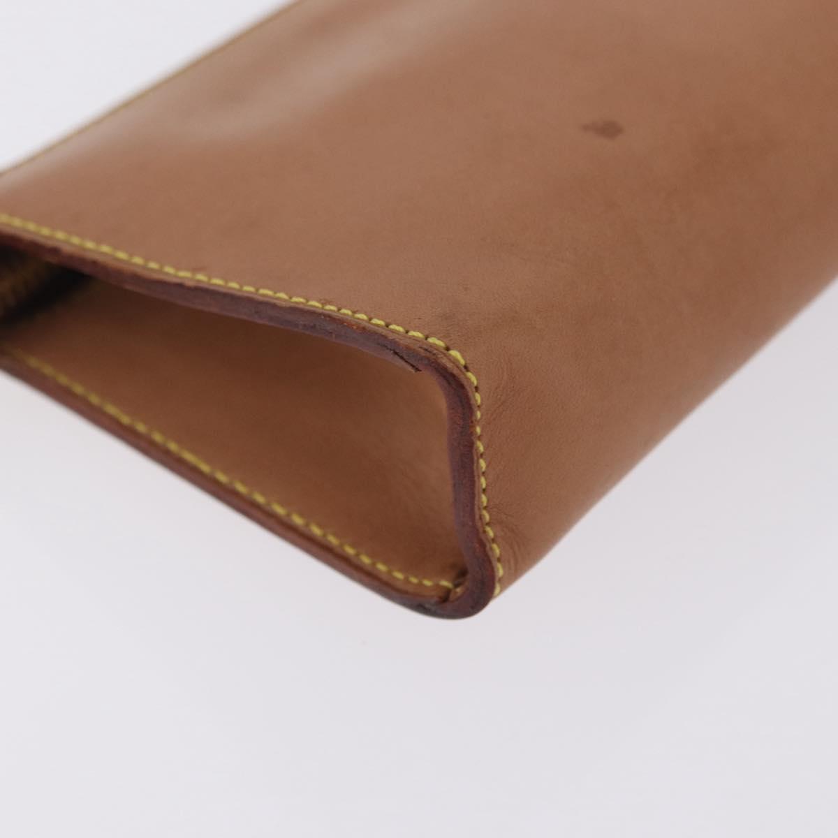 LOUIS VUITTON Nomad Cabas Amble PM Pouch Leather Beige M92502 LV Auth 210085
