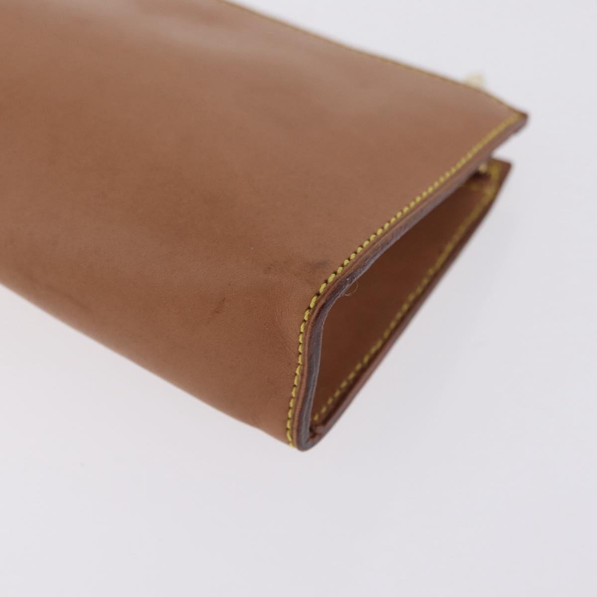 LOUIS VUITTON Nomad Cabas Amble PM Pouch Leather Beige M92502 LV Auth 210085