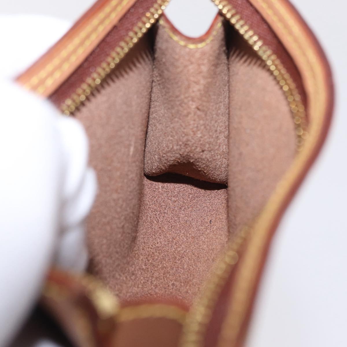 LOUIS VUITTON Nomad Cabas Amble PM Pouch Leather Beige M92502 LV Auth 210085