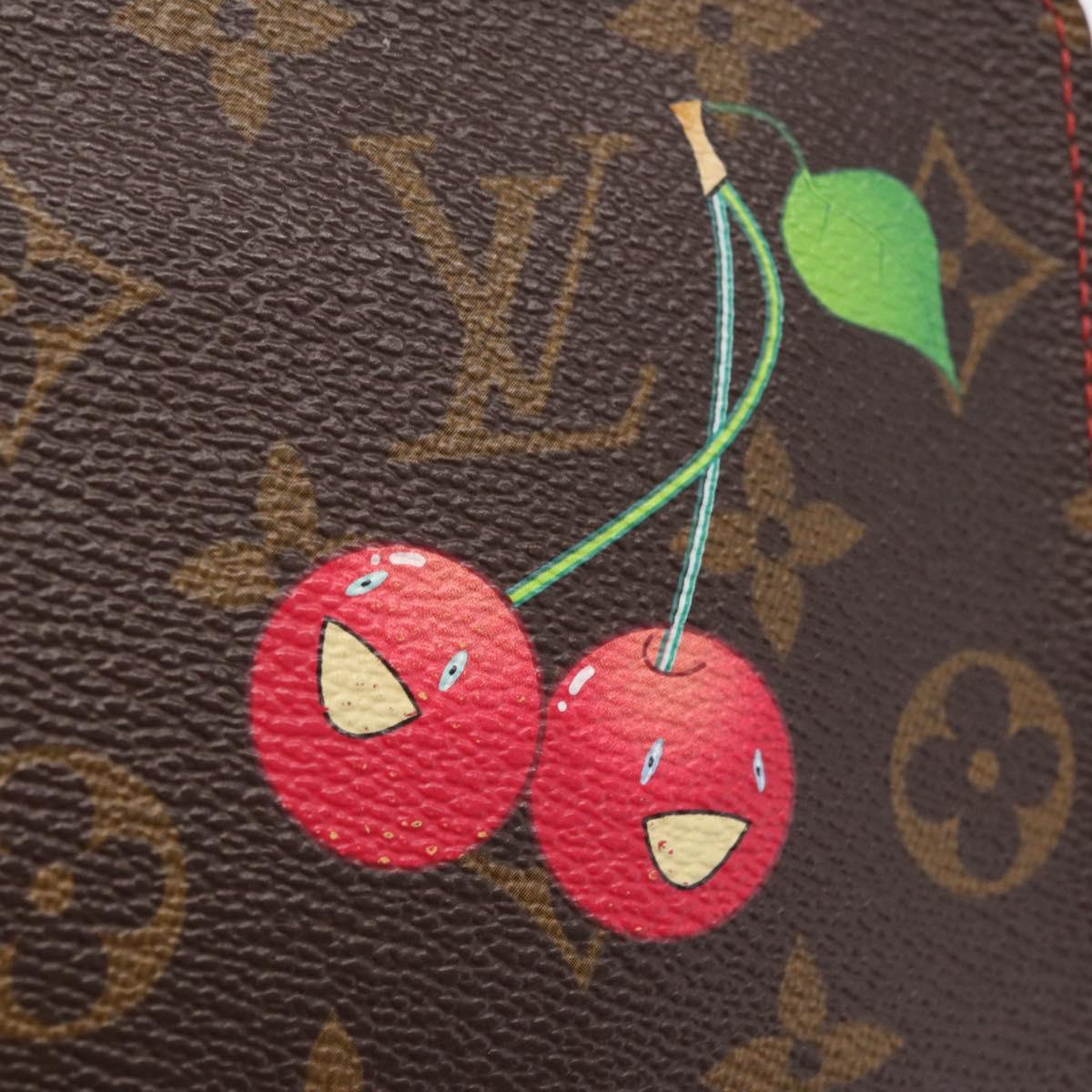 LOUIS VUITTON Monogram Cherry Porte Monnaie Zip Long Wallet M95006 Auth 210091V