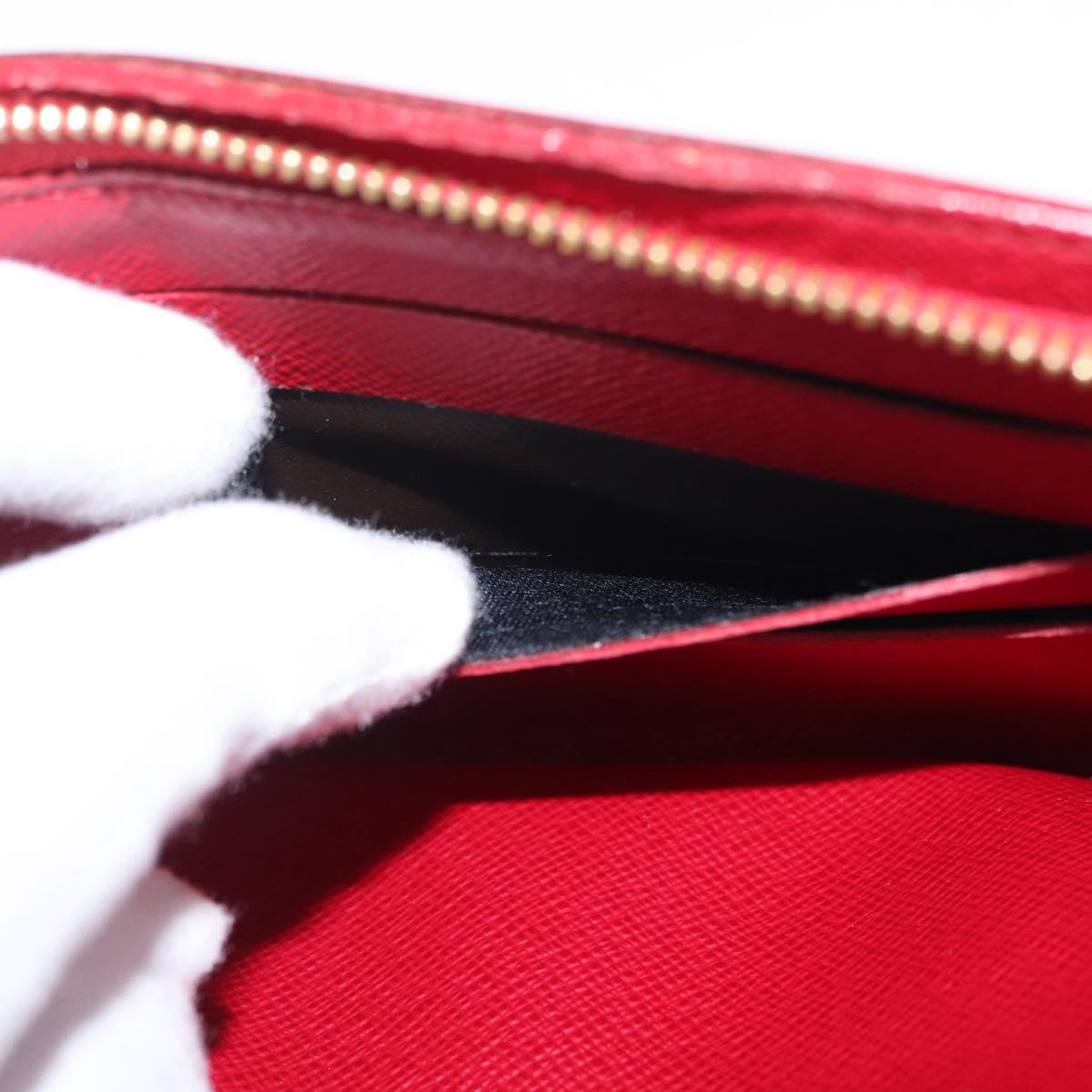 LOUIS VUITTON Monogram Cherry Porte Monnaie Zip Long Wallet M95006 Auth 210091V