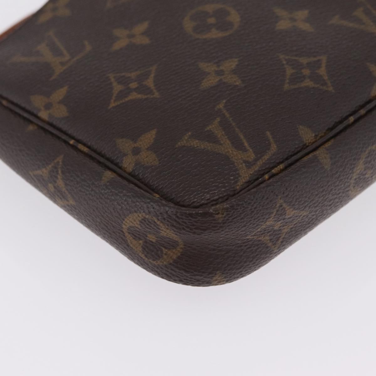 LOUIS VUITTON Monogram Mini Pochette Accessoires Pouch N41667 LV Auth 210104
