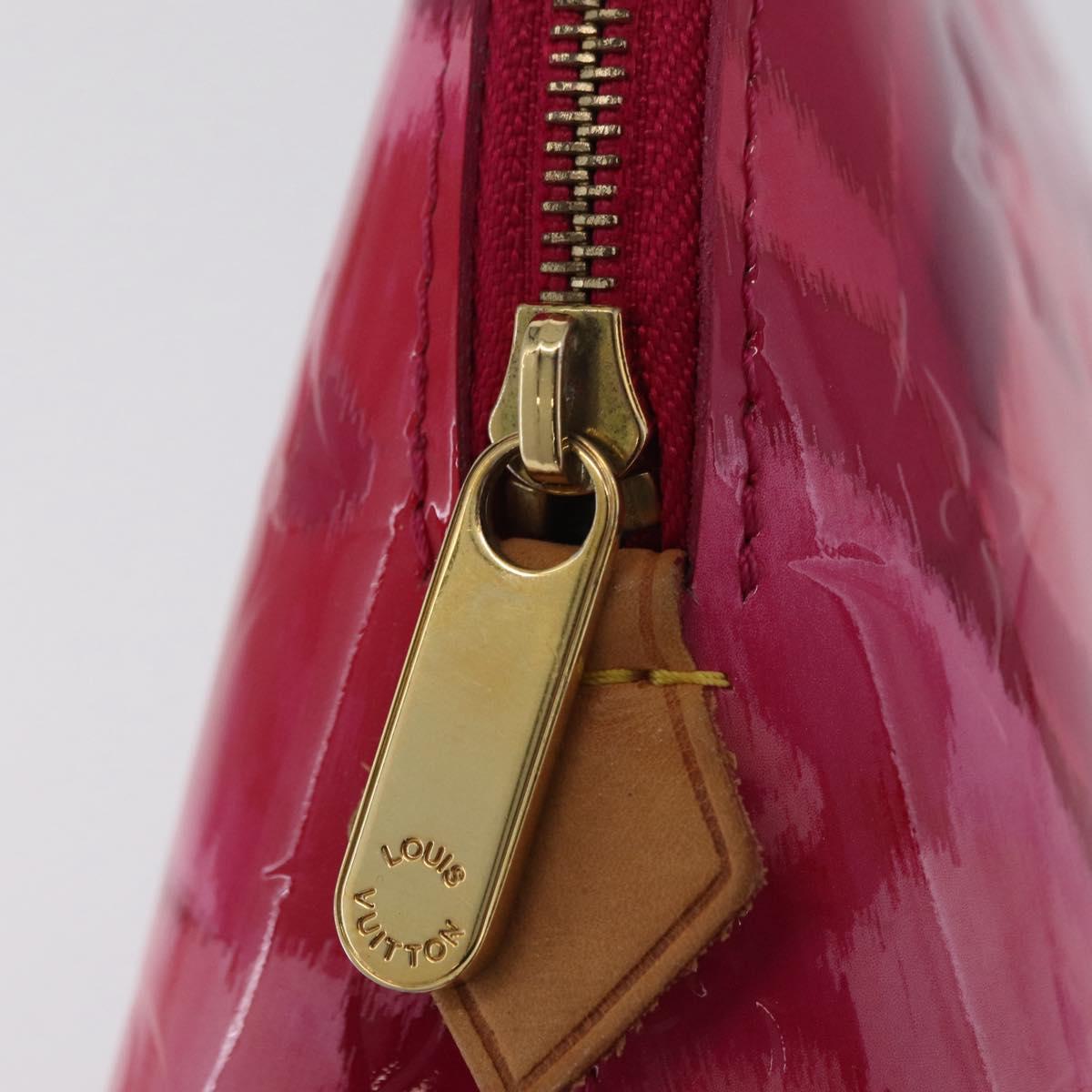 LOUIS VUITTON Vernis Ikat Flower Pochette Cosmetic Pink M90045 LV Auth 210111