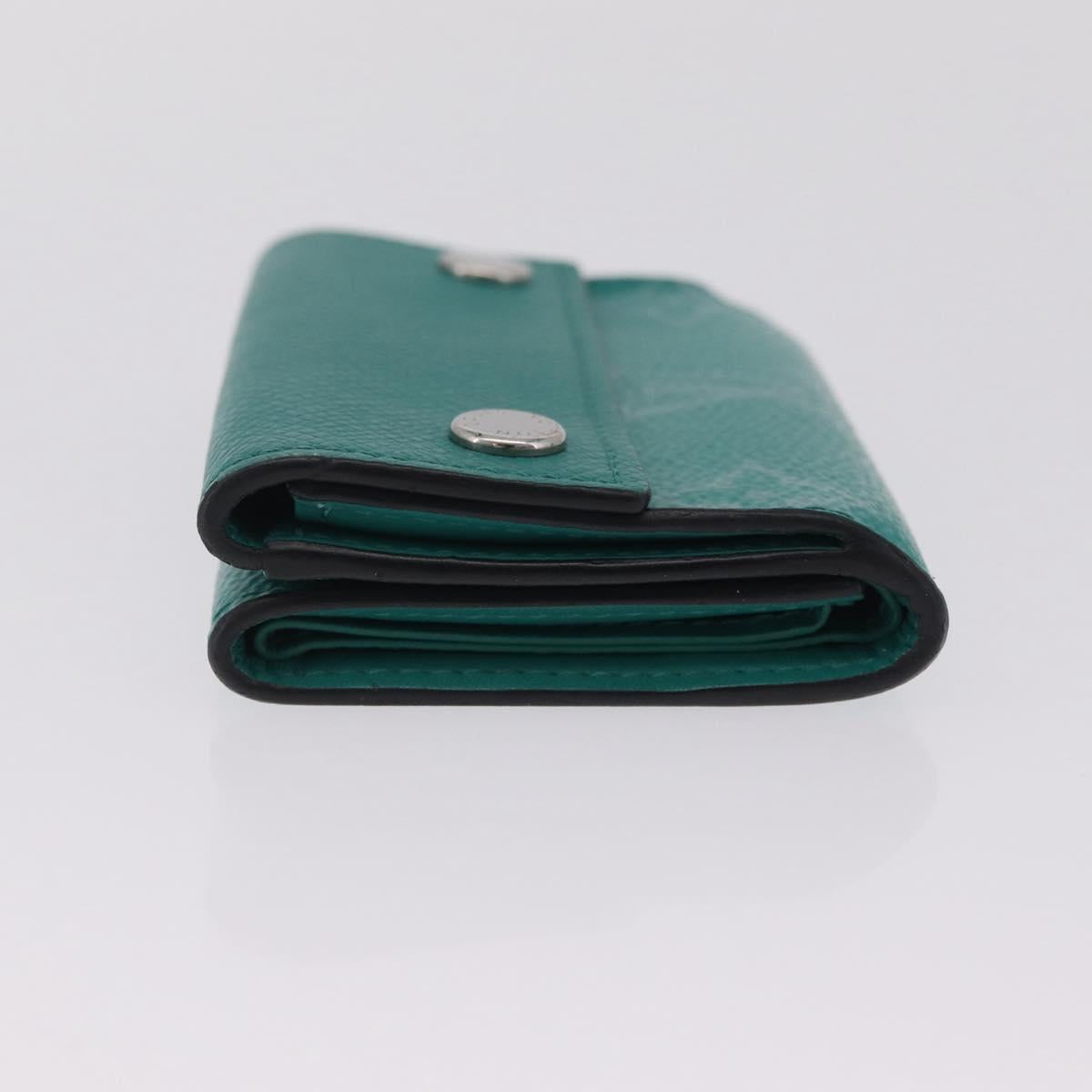 LOUIS VUITTON Tiger Lama Monogram Discovery Wallet Green M67626 LV Auth 210113V